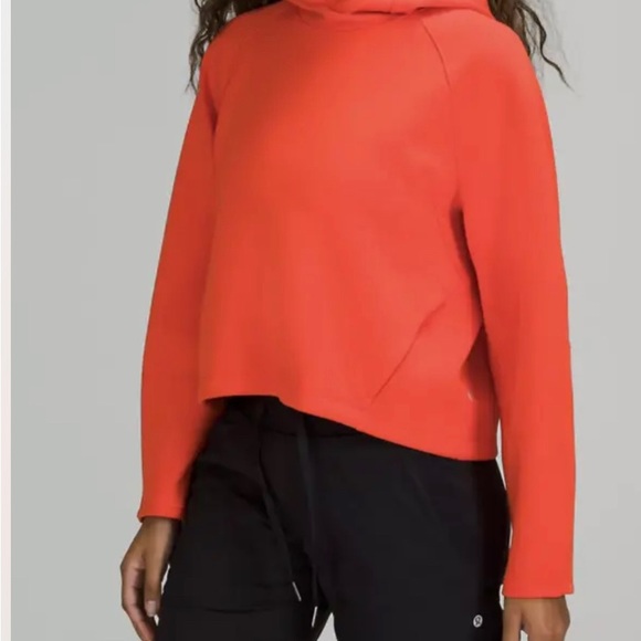 Lululemon AirWrap Modal Pullover Hoodie Autum Red ,Size 6 - Picture 3 of 12